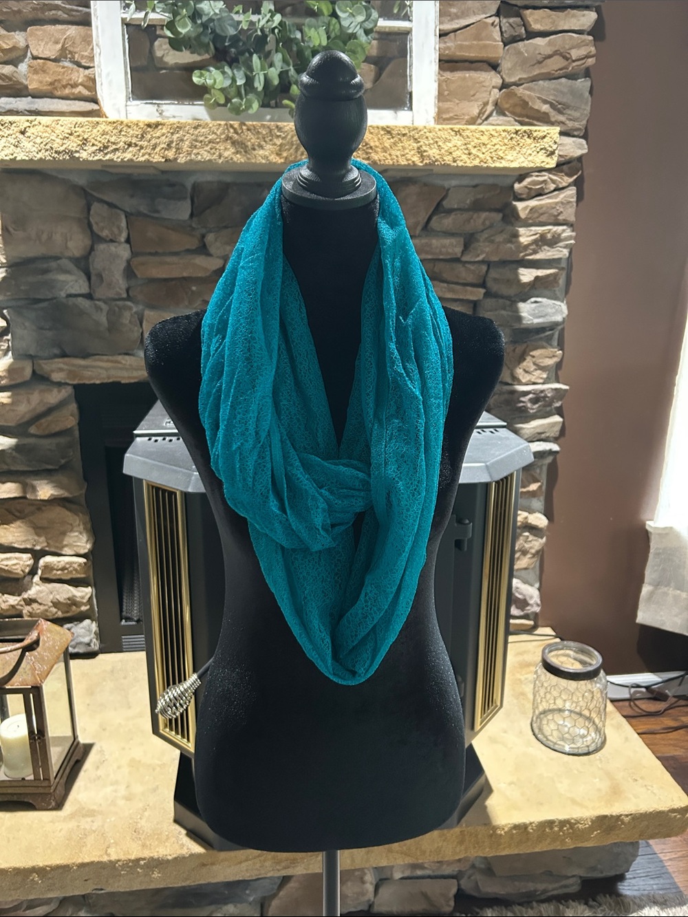 Simply Vera Vera Wang Teal Lightweight Infinity Scarf
